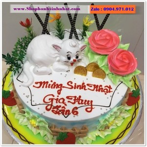 Bánh Sinh Nhật Con Mèo Tuổi Mão - A43